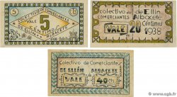 5, 20 et 40 Centimes Lot ESPAGNE H 1938 SPL