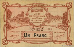 1 Franc FRANCE régionalisme et divers Mantes 1920 P- SUP+