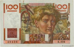 100 Francs JEUNE PAYSAN FRANCE 1947 F.28.16 SUP