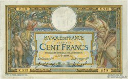 100 Francs LUC OLIVIER MERSON sans LOM FRANCE 1909 F.23.01 TB