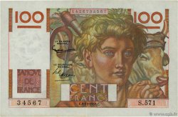 100 Francs JEUNE PAYSAN FRANCE 1953 F.28.40 pr.SPL