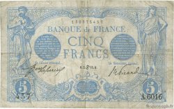 5 Francs BLEU FRANCE 1915 F.02.28 TB