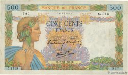 500 Francs LA PAIX FRANCE 1940 F.32.11 pr.TTB