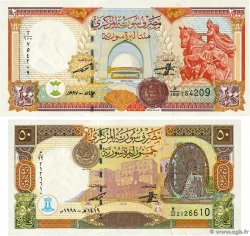 50 et 200 Pounds Lot SYRIE 1997 P.107 et P.109 NEUF