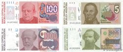 5, 100, 500 et 1000 Australes Lot ARGENTINE 1986 P.324b, P.327c, P.328b et P.329