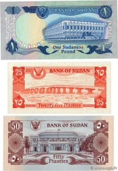 25, 50 Piastres et 1 Pound Lot SOUDAN 1983 P.23, P.24 et P.25 NEUF