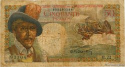 50 Francs Belain d Esnambuc CCFOM AFRIQUE ÉQUATORIALE FRANÇAISE 1947 A.132a