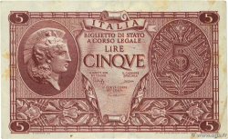 5 Lire ITALIE 1944 P.031c