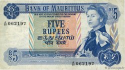 5 Rupees ÎLE MAURICE 1967 P.30b
