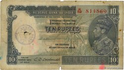 10 Rupees INDE 1943 P.019b
