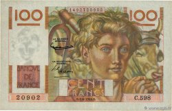 100 Francs JEUNE PAYSAN FRANCE 1954 F.28.43