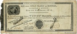 20 Francs Annulé FRANCE Rouen 1803 PS.245b B