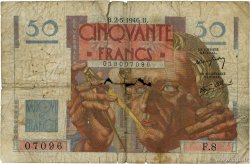 50 Francs LE VERRIER FRANCE 1946 F.20.03