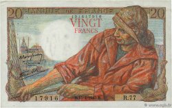 20 Francs PÊCHEUR FRANCE 1943 F.13.06 SUP