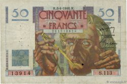 50 Francs LE VERRIER FRANCE 1948 F.20.10 TB