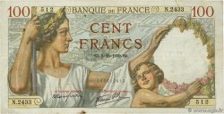 100 Francs SULLY FRANCE 1939 F.26.09 TB+