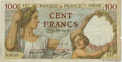 100 Francs SULLY FRANCE 1941 F.26.49 TB