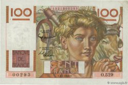 100 Francs JEUNE PAYSAN FRANCE 1953 F.28.35 TTB