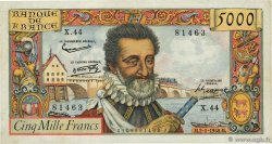 5000 Francs HENRI IV FRANCE 1958 F.49.05 TTB