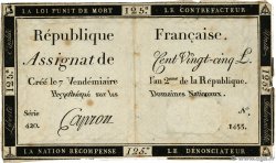 125 Livres FRANCE  1793 Ass.44a