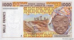 1000 Francs WEST AFRICAN STATES  1999 P.111Ai AU