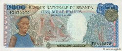 5000 Francs RUANDA  1988 P.22a q.FDC