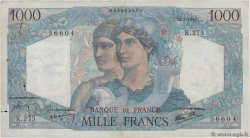 1000 Francs MINERVE ET HERCULE FRANCE  1946 F.41.14 F+