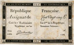125 Livres FRANCE 1793 Ass.44a