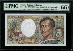 200 Francs MONTESQUIEU FRANCE 1992 F.70.12c