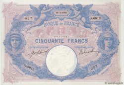 50 Francs BLEU ET ROSE FRANCE 1915 F.14.28