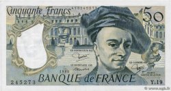 50 Francs QUENTIN DE LA TOUR FRANCE  1980 F.67.06 VF