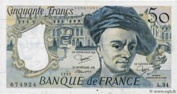 50 Francs QUENTIN DE LA TOUR FRANCE  1983 F.67.09 F+