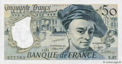 50 Francs QUENTIN DE LA TOUR FRANCE  1987 F.67.13 VF+