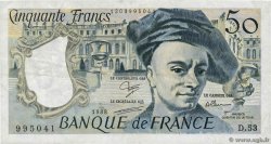 50 Francs QUENTIN DE LA TOUR FRANCE  1988 F.67.14 F+