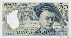 50 Francs QUENTIN DE LA TOUR FRANKREICH  1989 F.67.15 fST+