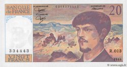 20 Francs DEBUSSY FRANCE  1984 F.66.05