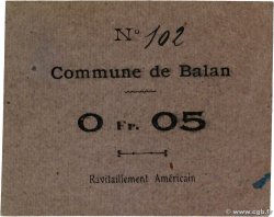 5 Centimes FRANCE régionalisme et divers Balan 1914 JP.08-321 SUP