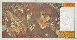 100 Francs DELACROIX imprimé en continu FRANCE 1990 F.69bis.02e1 TB