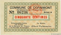 50 Centimes FRANCE régionalisme et divers Cornimont 1915 JP.88-011