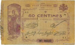 50 Centimes FRANCE régionalisme et divers Amiens 1914 JP.80-001