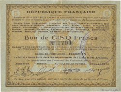 5 Francs FRANCE régionalisme et divers Hirson 1915 JP.02-1189