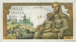 1000 Francs DÉESSE DÉMÉTER FRANCE  1942 F.40.09