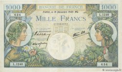 1000 Francs COMMERCE ET INDUSTRIE FRANCE 1940 F.39.03 pr.TTB