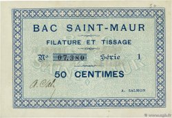 50 Centimes FRANCE régionalisme et divers Bac Saint-Maur 1914 JP.62-0050