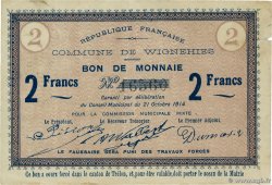 2 Francs FRANCE régionalisme et divers Wignehies 1914 JP.59-2794