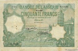 50 Francs ALGÉRIE  1933 P.080a