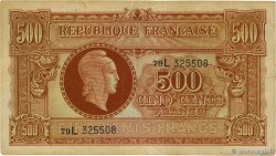 500 Francs MARIANNE fabrication anglaise FRANCE  1945 VF.11.01