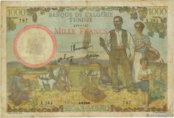 1000 Francs TUNISIE  1946 P.26