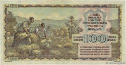 100 Dinara YOUGOSLAVIE 1953 P.068 SUP