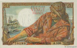 20 Francs PÊCHEUR FRANCE 1944 F.13.08 pr.NEUF